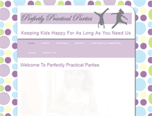 Tablet Screenshot of perfectlypracticalparties.co.uk